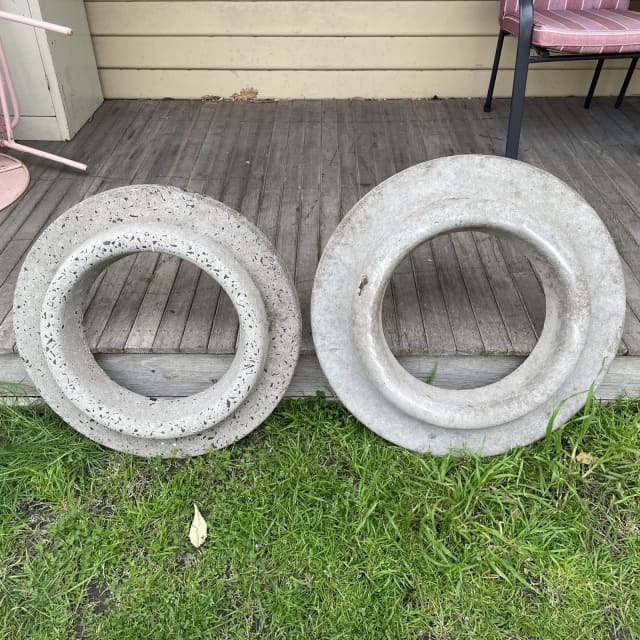 Garden Concrete Round Full Tree Surround Circle Edging Boarder Pots