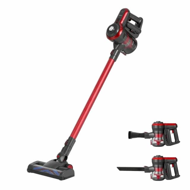Stick Vacuum Cleaner Brushless Cordless 250W Red Vacuum Cleaners in