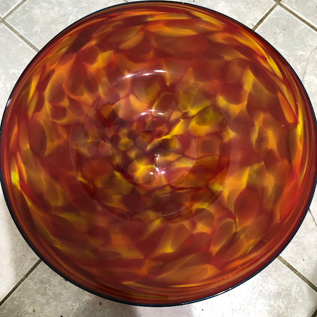 Hand blown glass display bowl platter fruit bowl Vases & Bowls