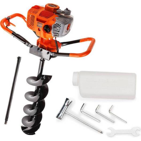 BaumrAG Post Hole Digger w/ 1m Long Auger 62cc Garden Tools in