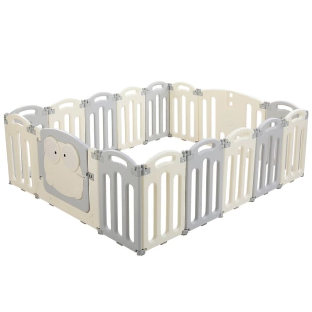 Baby Playpen 16 Panels Foldable Toddler Safety Play Activity Centre