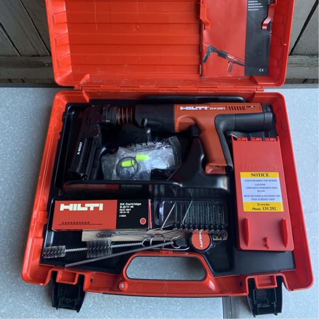 Hilti DX 351 Fully Automatic Powder Actuated Tool XMX 32 Magazine Power Tools Gumtree
