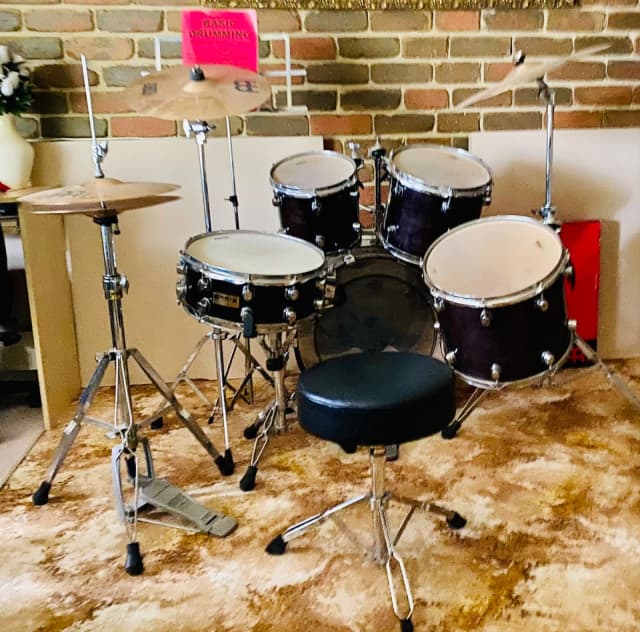 7 piece drum set in fair condition Percussion & Drums Gumtree