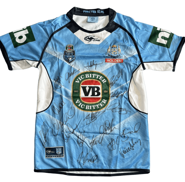 SIGNED 2017 NSW State of Origin rugby league jersey NEW raffle prize