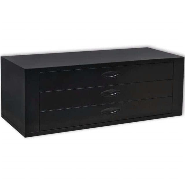 Metal Tool Chest 3 Drawers Black Only delivery Tool Storage