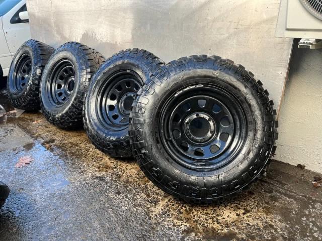 6 Stud D Shape Steel Rims with 32 Inch Mud Tyres *Delivery* | Wheels ...