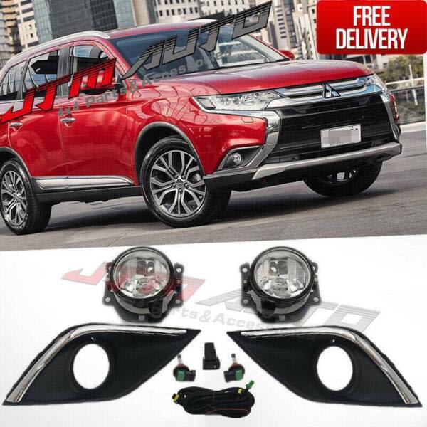 driving/fog lights lamps complete kit to suit mitsubishi outlander 201