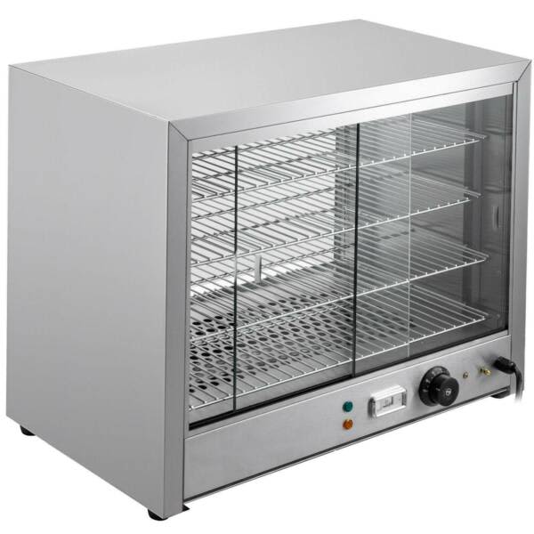 Commercial Food Cake Warmer Pizza Pie Tempered Glass Display