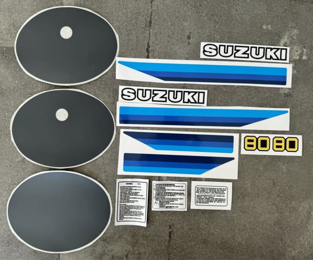 Suzuki 1981 RM80 Full Decal Set / Sticker Kit Motorcycle & Scooter