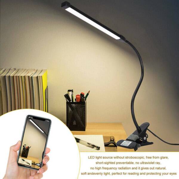 Table Lamp Desk Bedside Reading Led Light Clip On USB Dimmable Table & Desk Lamps in Sydney