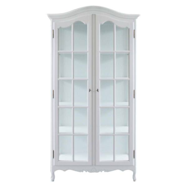 French Provincial Classic Glass Display /Bookcase in