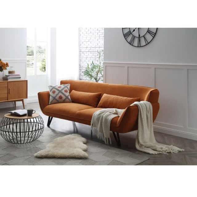 SAMPLE SALE!! AMBER TAN 3 SEATER SOFA, WAS 1499, NOW ONLY 1200