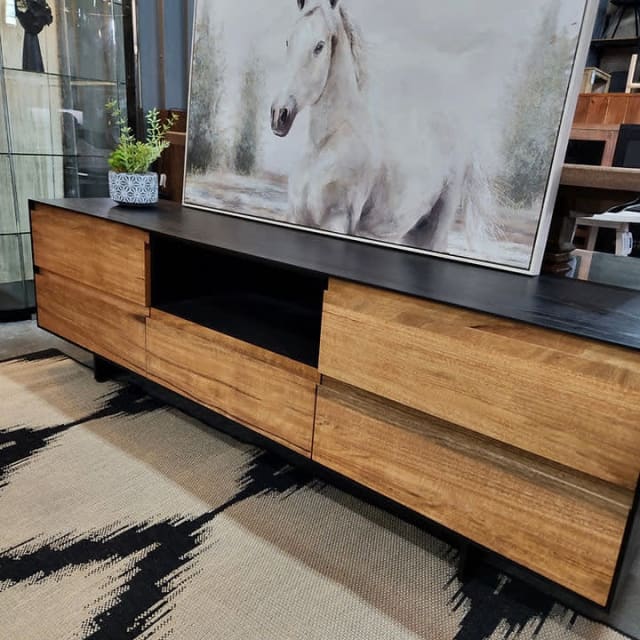 ‘Barwon’ Marri Timber Tv Unit 1800mm (Brand New) Entertainment & TV