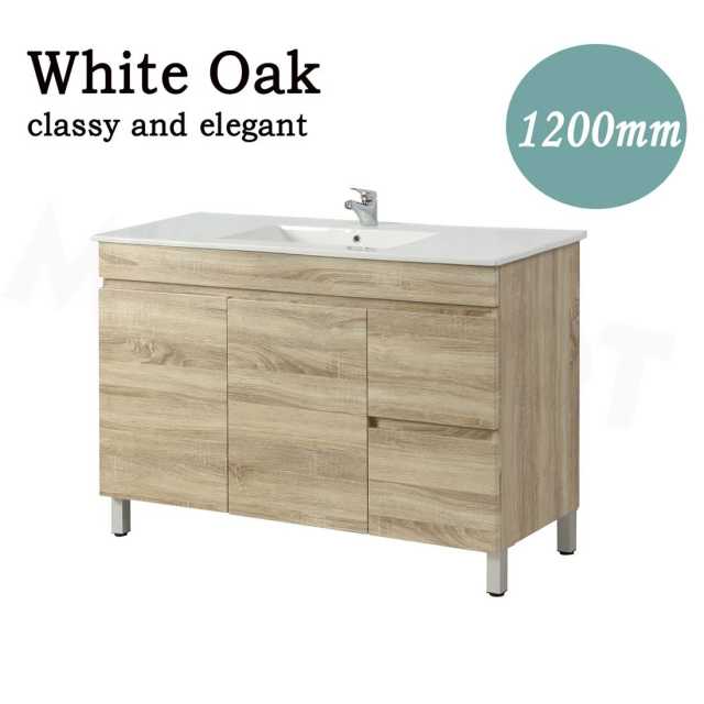 My 1200mm Basin Freestanding Bathroom Vanity With Legs White Oak in Parramatta NSW