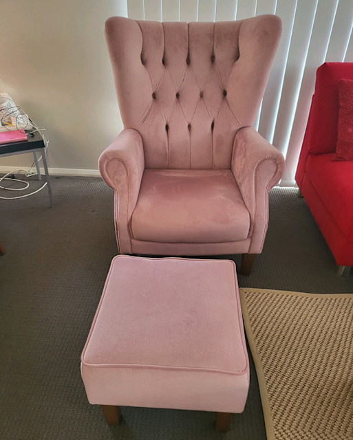 Tufted Velvet Fabric Armchair Armchairs Gumtree Australia The Hills