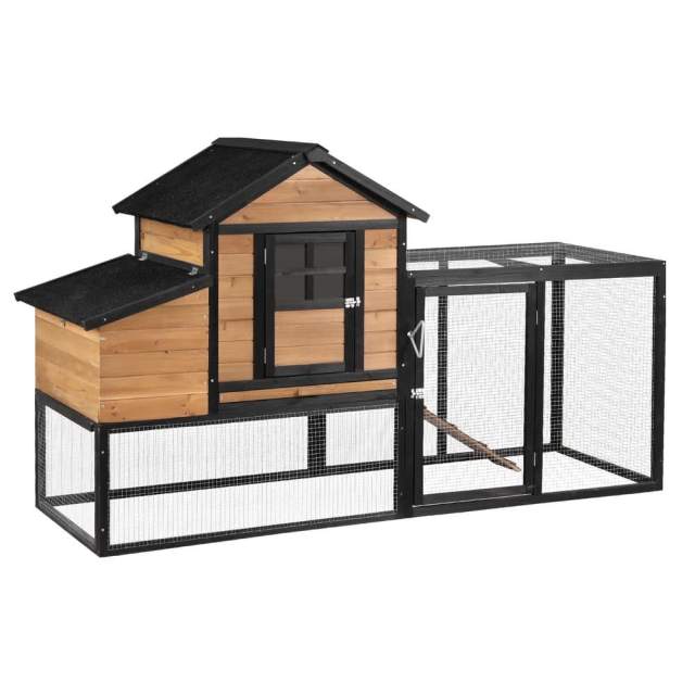 i.Pet Chicken Coop Rabbit Hutch Extra Large Wooden Run Cage Bunny Hou