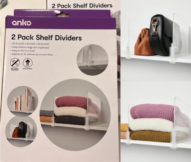 4 x Adjustable Shelf Dividers (BRAND NEW) Bookcases & Shelves Gumtree Australia North