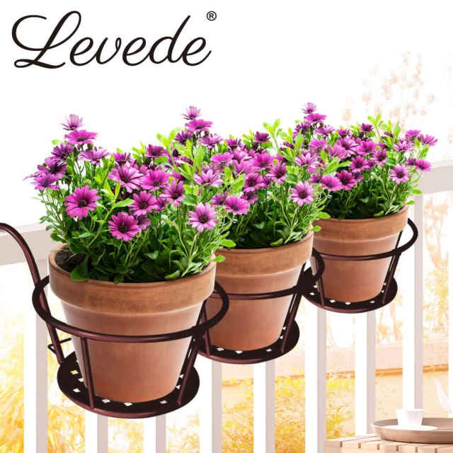 Levede 3x Plant Stand Flower Holder Hanging Pot Basket Plant Garden Wa