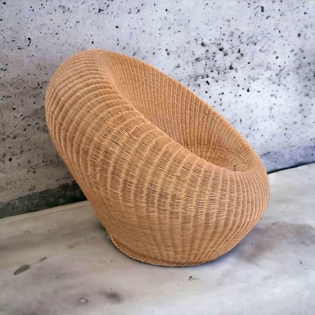 Woven Wicker Chair Dining Chairs Gumtree Australia Willoughby Area