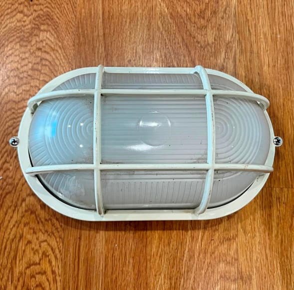 Cream External Bunker Light (IP54) 285mm Wide Outdoor Lighting