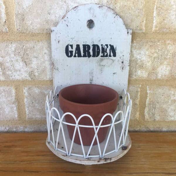Rustic Wooden Flowers & Garden Planter Box with Roof Home Pots