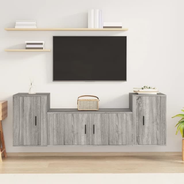 3 Piece TV Set Grey Sonoma Engineered Wood... Sofas Gumtree Australia North Canberra