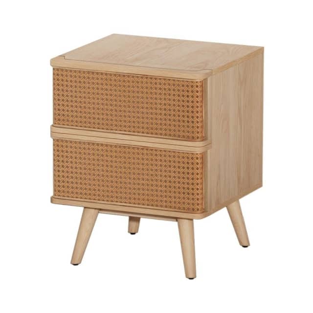 Artiss Rattan Bedside Table Drawers Side End Table Storage Nightstand Bedside Tables in Miena