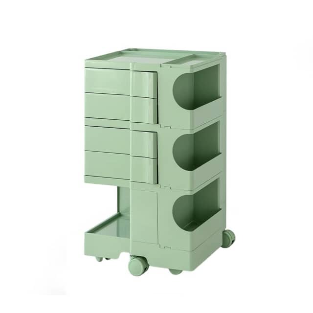 Storage Trolley Bedside Table 5 Tier Cart Boby Replica Green Bedside