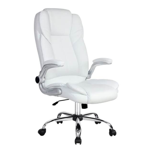 Executive Office Chair Leather Tilt White Office Chairs in Aspley QLD