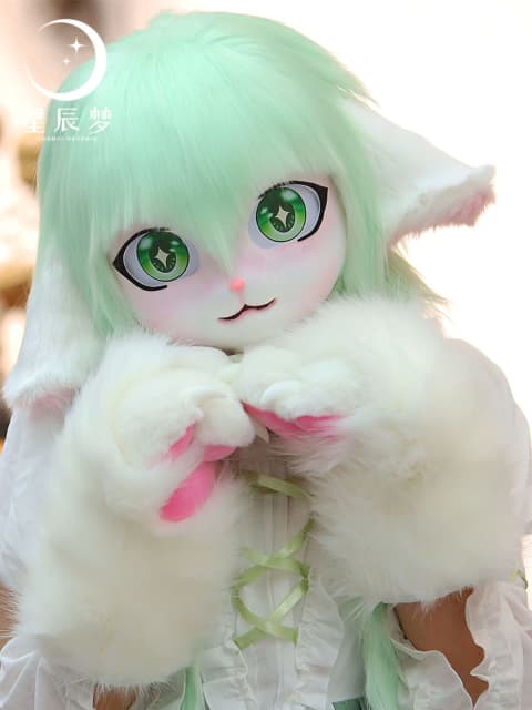 Furry Kigurumi Anime Cosplay Pre-Design Kigurumi Droopy Ear Headpiece ...