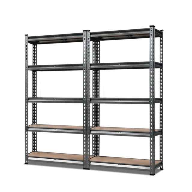 2x1.5M Steel Warehouse Racking Rack Shelving Storage Garage Shelves Sh