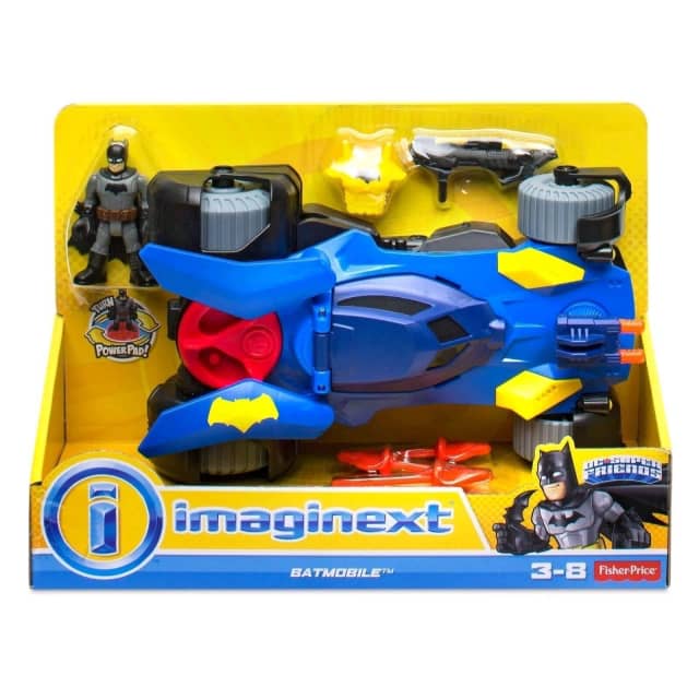 Imaginext DC Super Friends Batmobile with Batman figure Toys Indoor