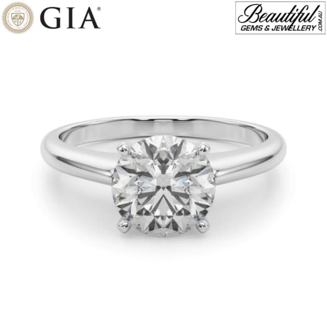 Beautiful TiffanyStyle 1Carat Diamond Engagement Ring with 4prongs Women's Jewellery