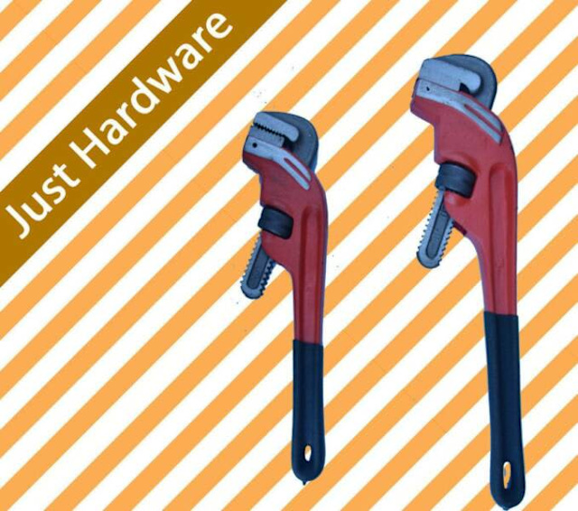 Heavy Duty Adjustable angled Plumbing Pipe Stilson Monkey Wrench Hand