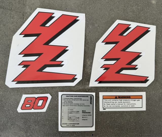Yamaha 1989 YZ80 Decal Set / Sticker Kit Motorcycle & Scooter Parts