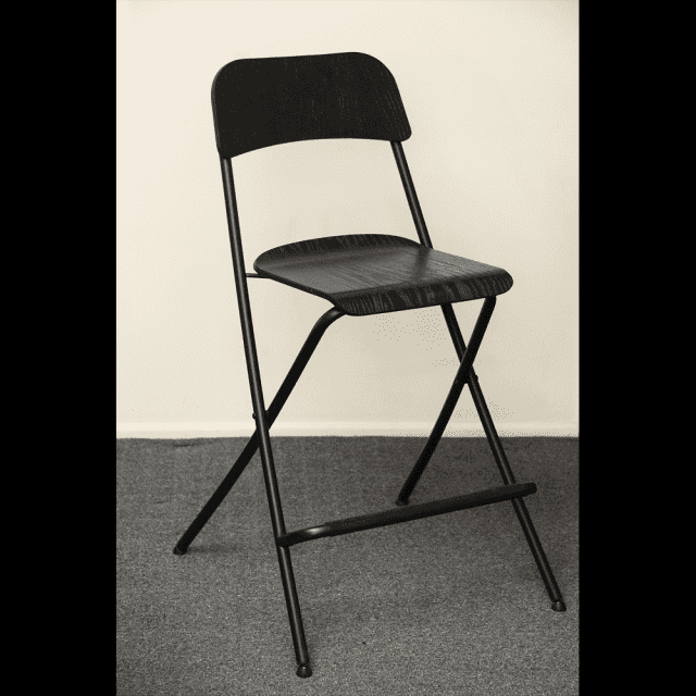 Foldable bar stool with back rest from Ikea, asnew Stools & Bar