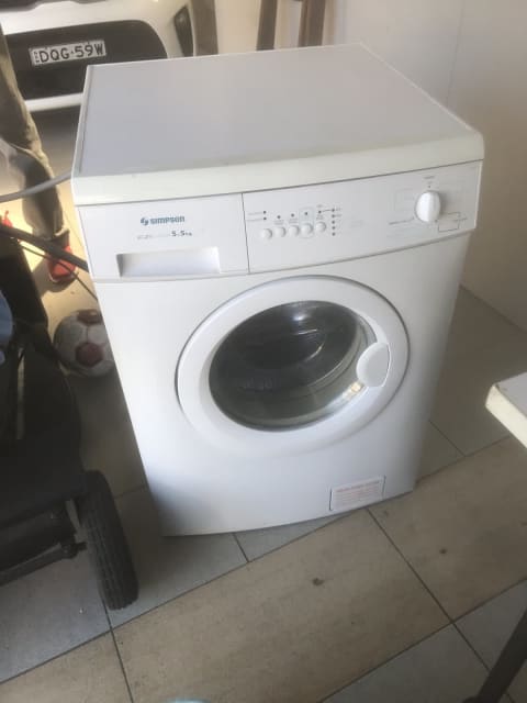 simpson ezi loader 5.5 kg washing machine