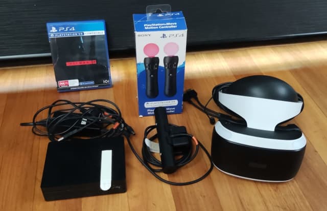 PSVR full set 2x motion Controllers Hitman 3 VR game Playstation