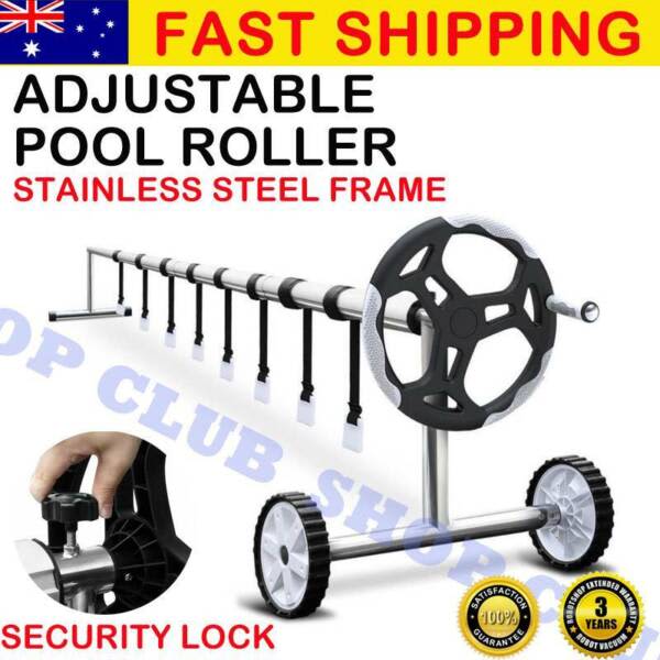 NEW Swimming Pool Cover Roller Reel Adjustable Solar Thermal Blanket