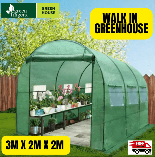 3m x 2m x 2m Greenhouse Walk in Garden Shed (Brand New) Sheds