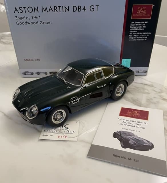 Collector model CMC 1/18 Aston Martin DB4 GT Zagato 1961 Collectables