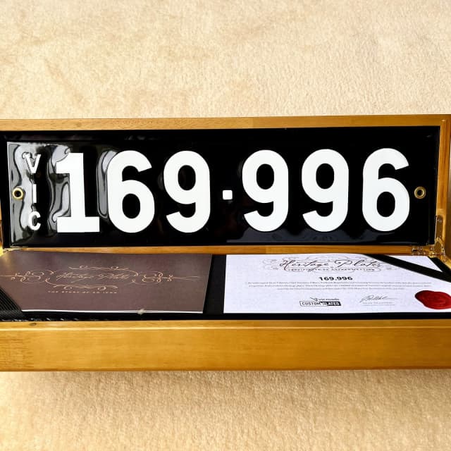 Victoria Heritage Number Plate VIC 169996 Collectables Gumtree