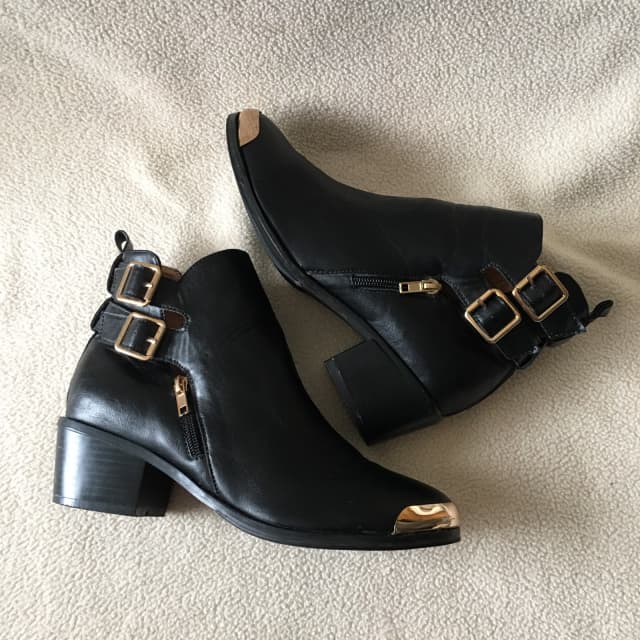 non leather ankle boots