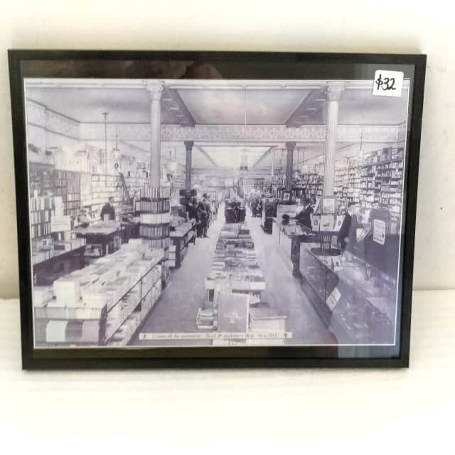 Book and Stationery store circa 1911 Count the assistants print