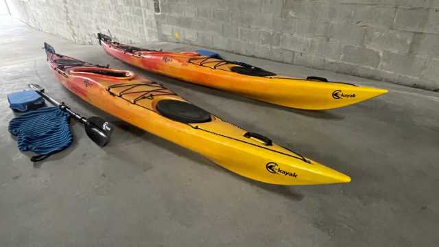 Kayak Riot Edge 14.5 in flame red | Kayaks & Paddle | Gumtree Australia ...