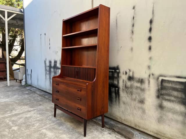 Restored Mid Century Rosewood Secretary Bookcase By Johannes Sorth   4dd0e893 45b6 43db 8a97 8879da053e21 