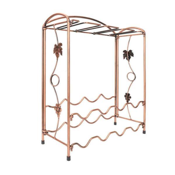 8Bottle Wine Rack Metal Wine Storage Shelf Wine Display Organiser