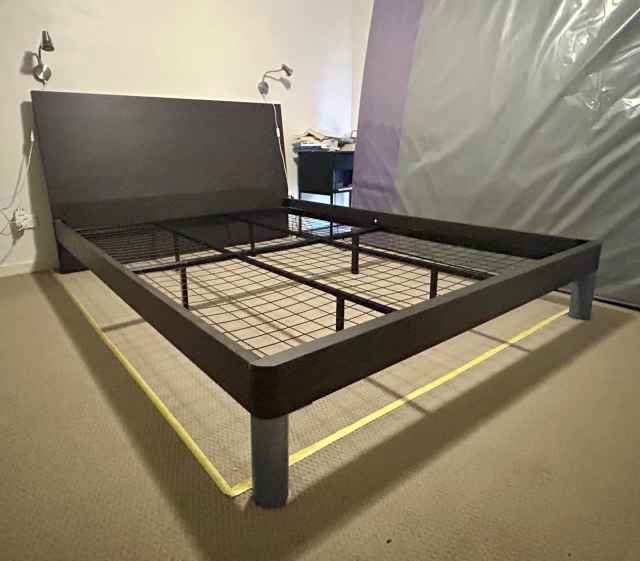 Queen Bed Frame Dark Wood Beds in Chermside West QLD Gumtree