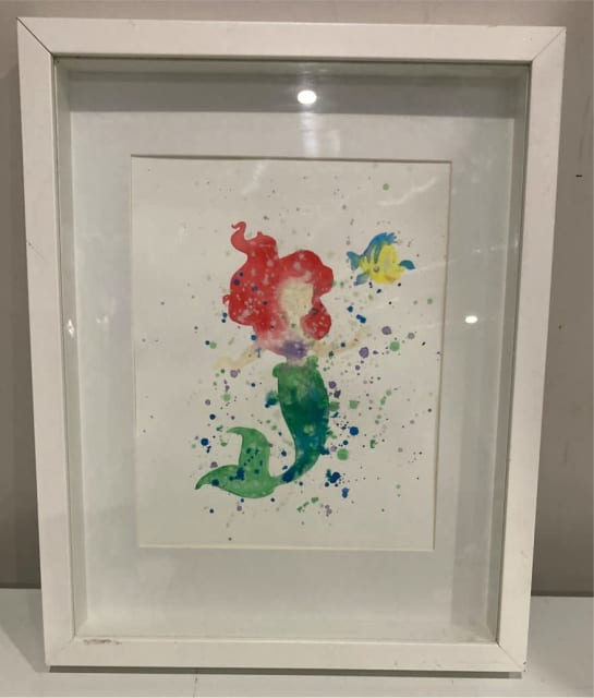 Disney ‘Ariel’ The Little Mermaid Artwork Framed Art Gumtree Australia Cessnock Area Kurri