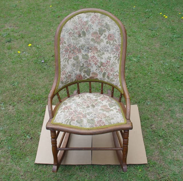 Antique Embroidered Bentwood Rocking Chair Armchairs Gumtree